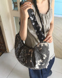 Eve Flower Fresley Shirring Shoulder Bag