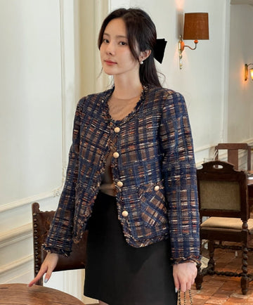 Luce No Collar Surgical Tweed Jacket