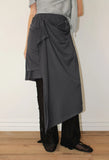 BUTTON DRAPPING SKIRT