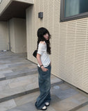 Dickie Washing Wide Denim Pants