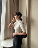 All-Time Plain Half Turtleneck Knit