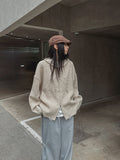 Quad Damage Knit Hooded Zip-Up