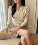 Tyrens V Round Knit Cardigan