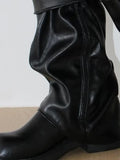SLOUCH BUCKLE BOOTS