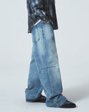 24SS★DART BRUSH WIDE DENIM PANTS