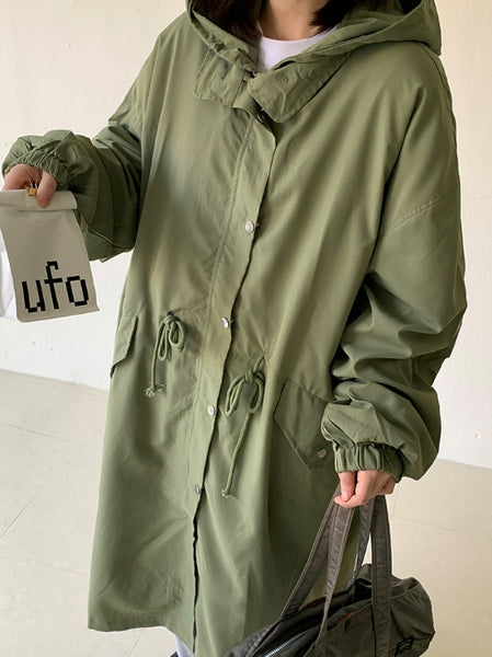 【BAON】Kosho Two Way Hood Long Field Jacket BAON (バオン) - コショツーウェイフードロングフィールド
