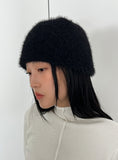 FANNING ANGORA BEANIE