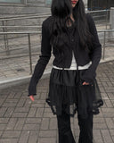 Capy Layered Tiered Mini Skirt
