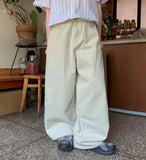 Himiro Basic Cotton Wide Pants