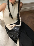 CYLINDRICAL NYLON BUTTON BAG