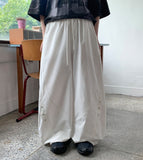 Hiview Rivet Nylon Wide Pants