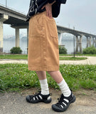 Helpice Slit Cotton Bermuda Pants