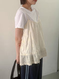 Trel Flower Lace Sleeveless Blouse