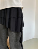Hikune Banding Layered Tiered Skirt