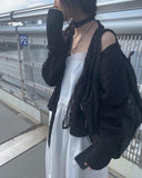 Booty cable loose fit cardigan