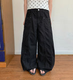 Visitk Summer Cut Cotton Wide Pants