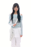 Aether stretch off-shoulder top