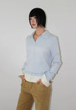 POETIC CABLE COLLAR KNIT