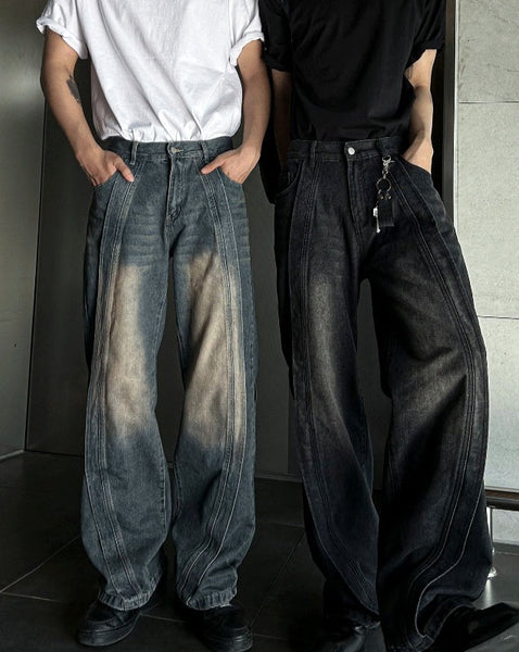 【COSYHARU】Shabay Banding Wave Washing Denim COSYHARU (コシハル) - シャベイバンディングウェーブウォッシュ