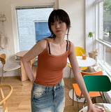 Hemt Tension Color Ribbed Sleeveless