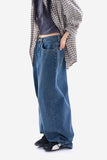 80's retro semi balloon denim pants