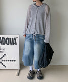 Albi Summer String Hood Cardigan