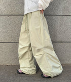 Zevner Banding Nylon Wide Pants