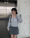 Minty V-Neck Loose Knit
