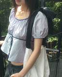 Eno Ribbon Strap Cotton Cross Shoulder Bag