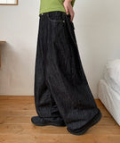 Yand Summer Raw Denim Wide Pants