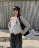Hari Linen Crop Cardigan