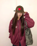 Nora Leather Studded Big Shoulder Bag