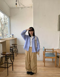 Hito Label Hood Shirt Cardigan