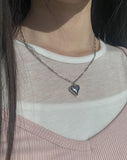 Tangle Heart Silver Chain Necklace