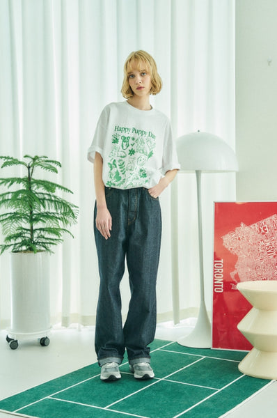 【CPGN STUDIO】HAPPY PUPPY Short Sleeve T-shirt 0001_6a672b56-3a69-498f-b5a4-