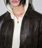 SHEEN LEATHER JUMPER