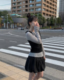 Cozy Bustier T-Shirt Set