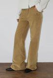 POCKET CORDUROY BOOTCUT PANTS