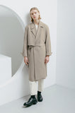 Minimal Open Line Trench Coat Man