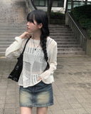 Done Punching Net Loose Fit Knit
