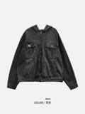 Ain Trucker Denim Hood Jacket