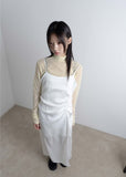 SATIN SLIT LONG OPS