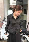 MINI CHECK CROP SHIRT