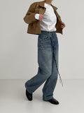229 Embo Curved Wide Denim