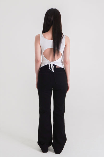 WOOHWA (ウーファ) - フラットラインブラックパンツ / FLATLINE