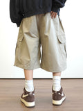Amekaji Loose Cargo Crop Pants