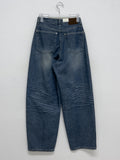 229 Embo Curved Wide Denim