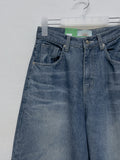 229 Embo Curved Wide Denim