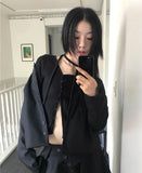 SIDE BUTTON STRAP CARDIGAN