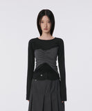Bustier Layered Long Sleeve